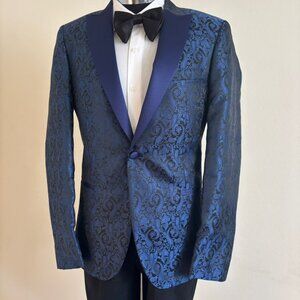 CHASE PAISLEY TUXEDO JACKET